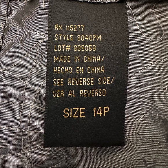 Ignite Evenings Black and Gray Embroidered Midi Dress, 14P - Picture 9 of 13